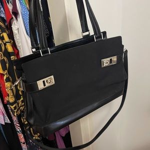 Salvatore Ferragamo Black Shoulder Bag